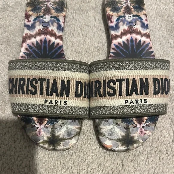 Dior Multicolor Slide Sandals - Picture 4 of 11
